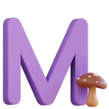 Letter M  3D Icon