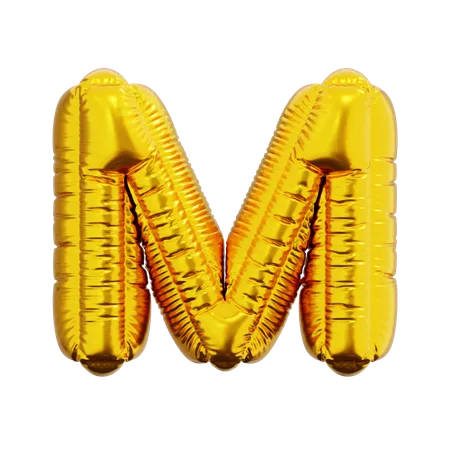 Letter M Balloon  3D Icon