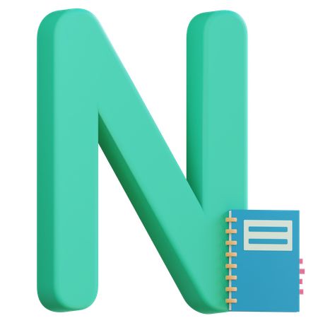 Letter N  3D Icon
