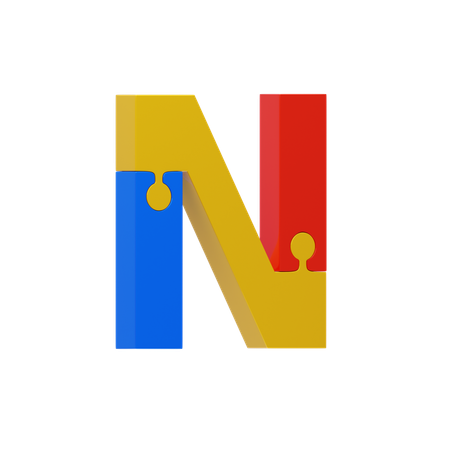 Letter N  3D Icon
