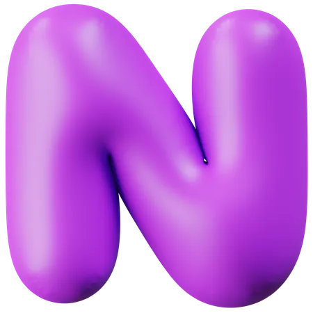 Letter N  3D Icon