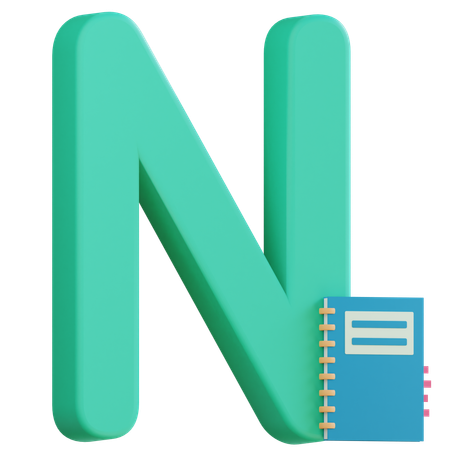 Letter N  3D Icon