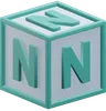 Letter N Cube