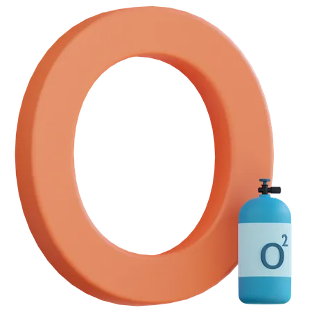 3 D Letter O With Isolated Background 3D Icon