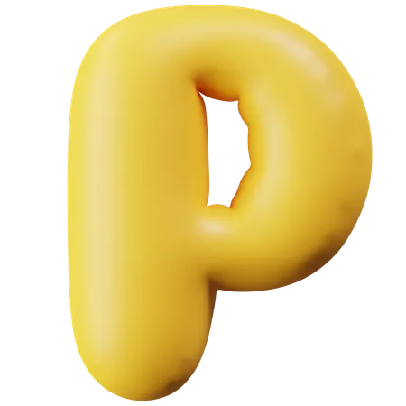 Letter P  3D Icon