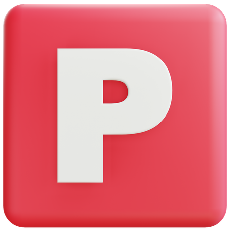 Letter P  3D Icon