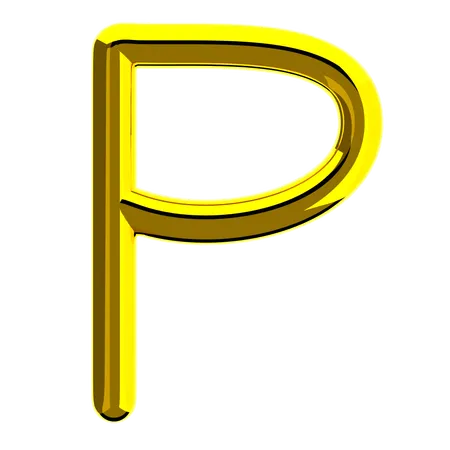 Letter P  3D Icon