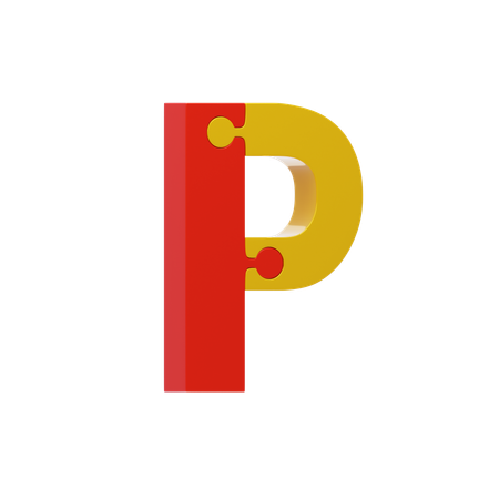 Letter P  3D Icon