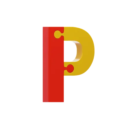 Letter P  3D Icon