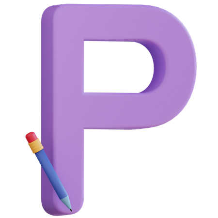 Letter P  3D Icon