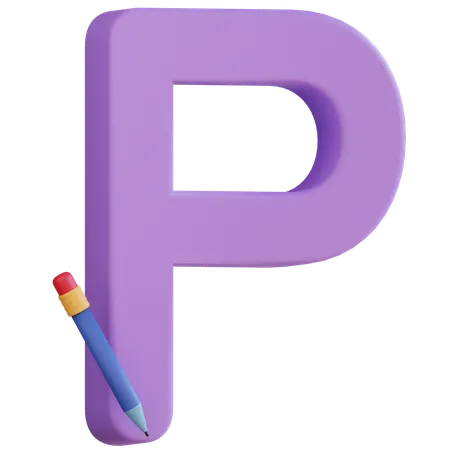 Letter P  3D Icon