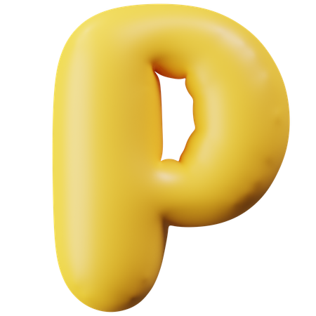 Letter P  3D Icon