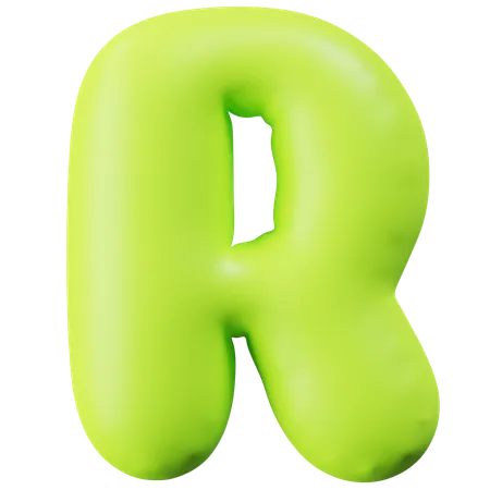 Letter R  3D Icon