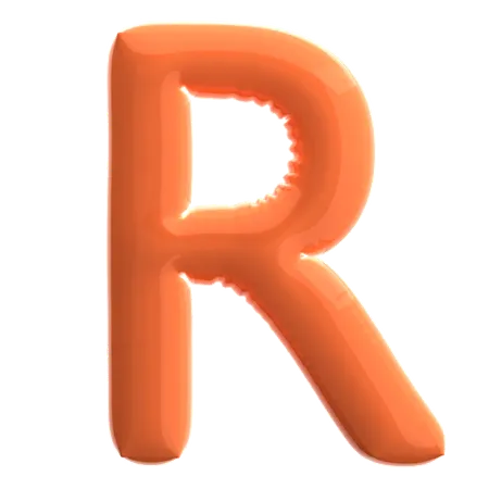 편지 R  3D Icon