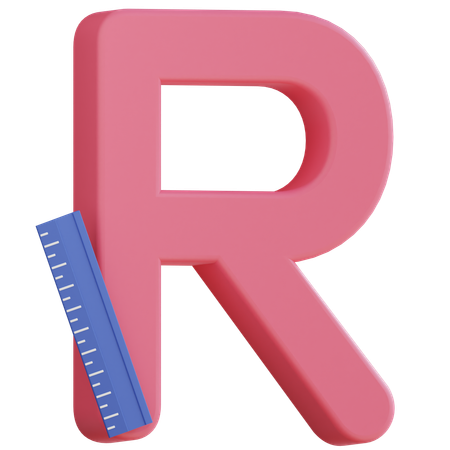 Letter R  3D Icon