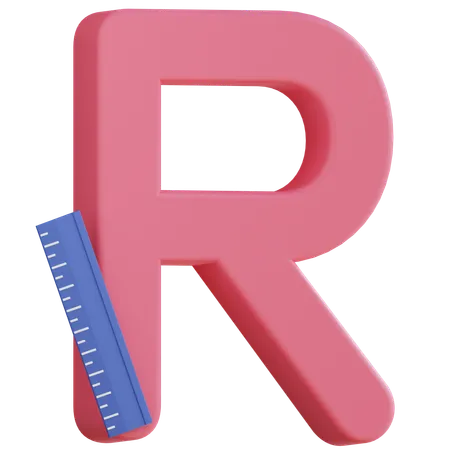 Letter R  3D Icon