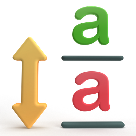 문자 간격  3D Icon