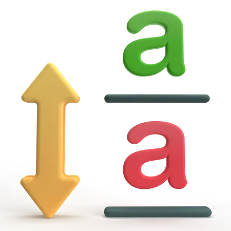 문자 간격  3D Icon