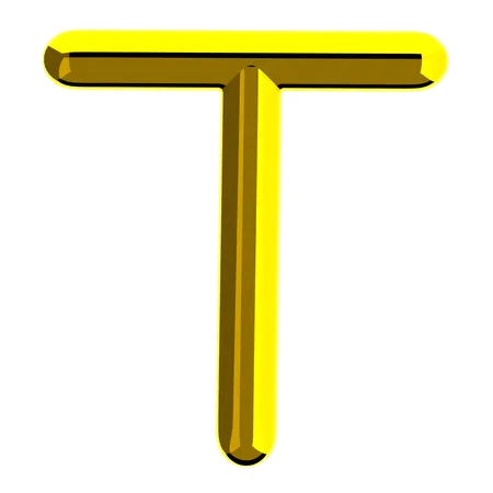 Letter T  3D Icon