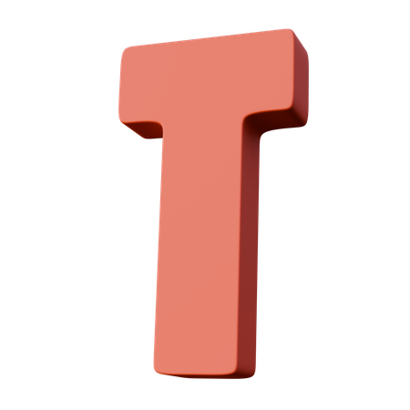 Letter T  3D Icon