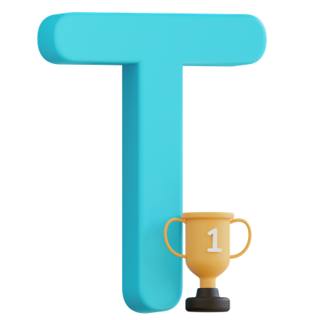 Letter T  3D Icon