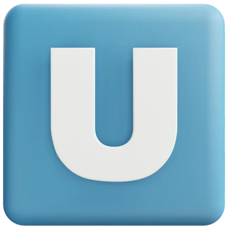 Letter U  3D Icon
