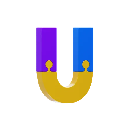 Letter U  3D Icon