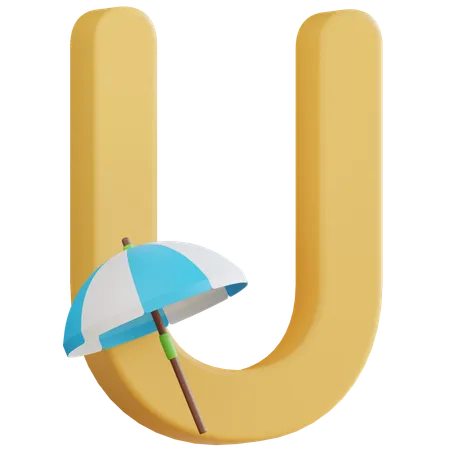 Letter U  3D Icon