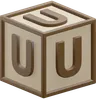 Letter U Cube