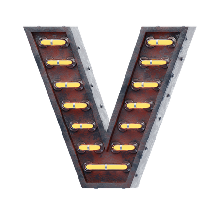 Letter V  3D Icon