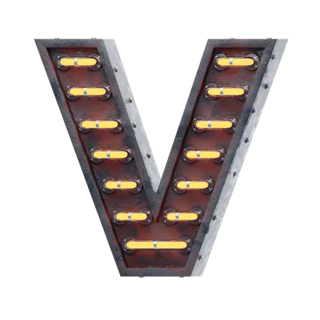 Letter V  3D Icon