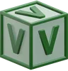 Letter V Cube