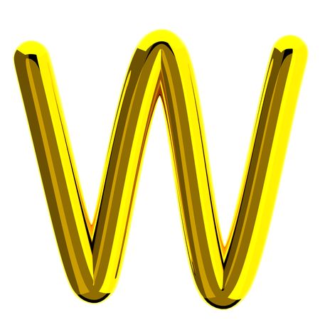 Letter W  3D Icon