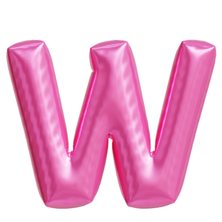 Letter W  3D Icon