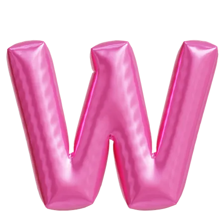 Letter W  3D Icon