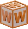 Letter W Cube
