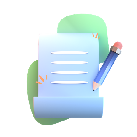 Letter Writing  3D Icon