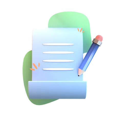 Letter Writing  3D Icon