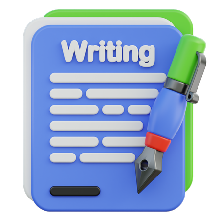 Letter Writing  3D Icon