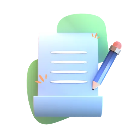 Letter Writing 3D Icon