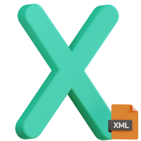Letter X  3D Icon