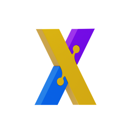 Letter X  3D Icon