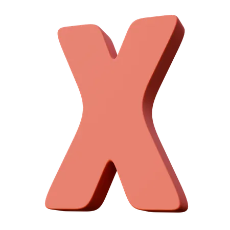 文字x  3D Icon