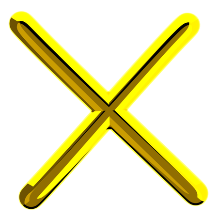 Letter X  3D Icon