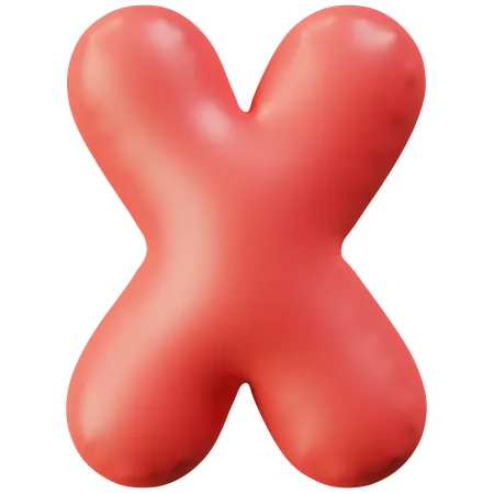 Letter X  3D Icon