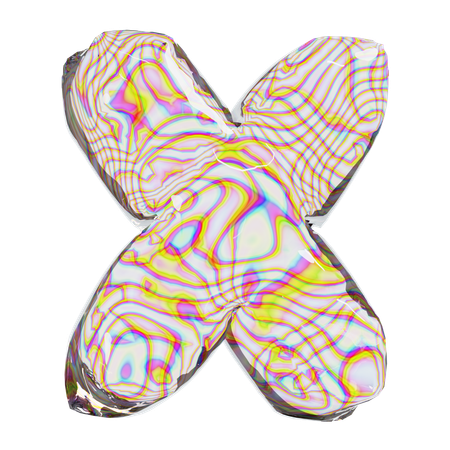 Letter X  3D Icon