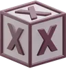 Letter X Cube