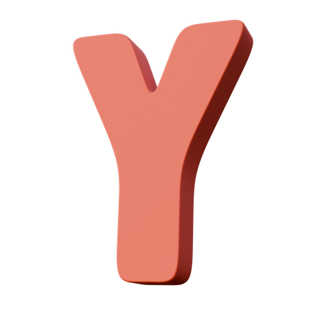 Letter Y  3D Icon