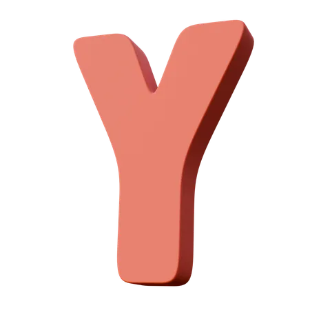 Letter Y  3D Icon