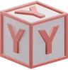 Letter Y Cube